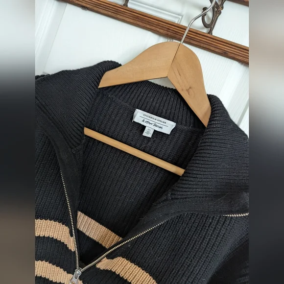 & other stories striped zip pullover - Picture 5 of 6